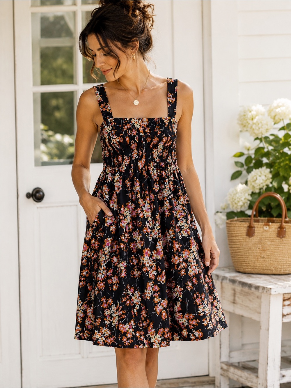 Vintage GAP Floral Cotton Sundress • French Garden Picnic
